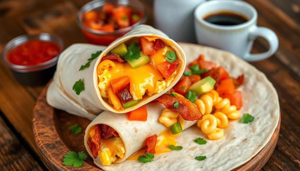 american table breakfast burrito