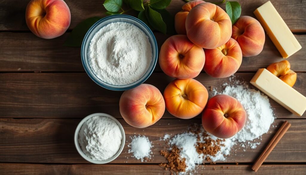 peach cobbler ingredients