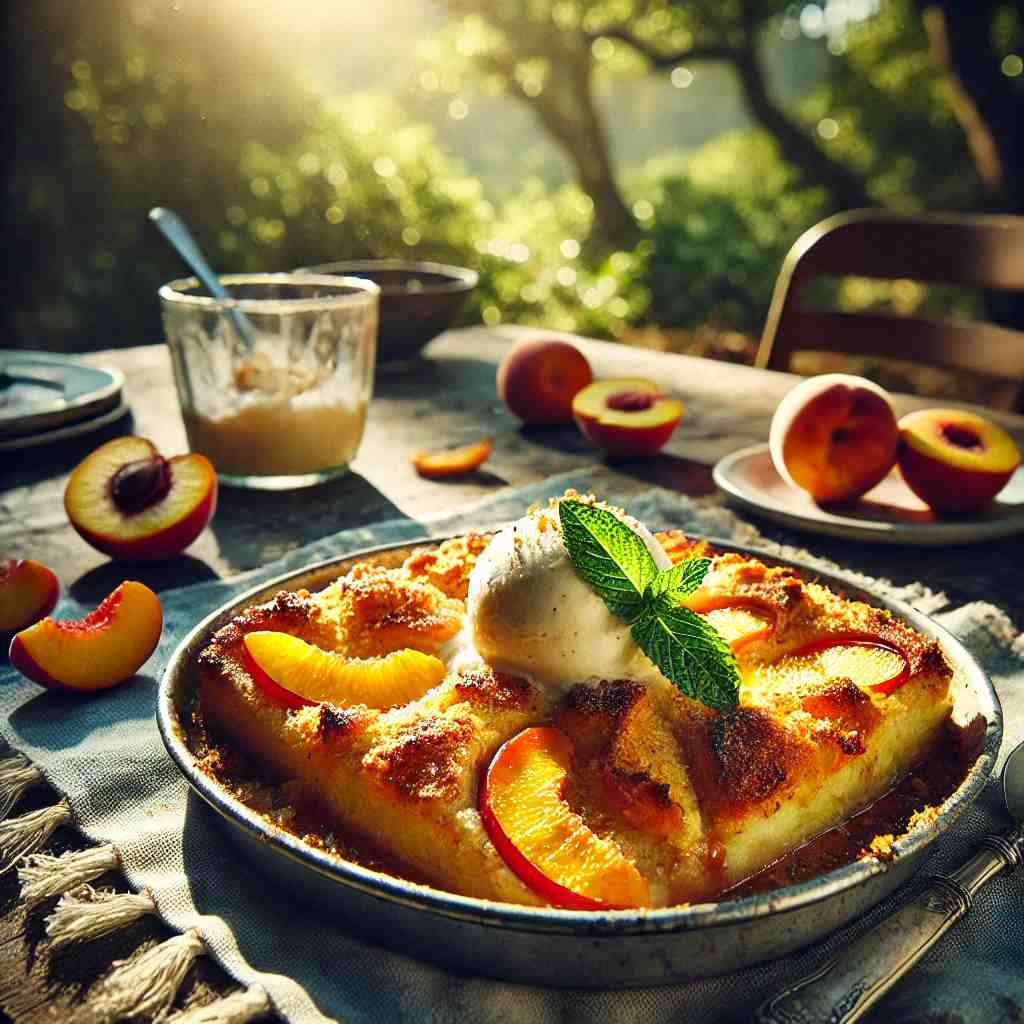 peach cobbler with cake mix