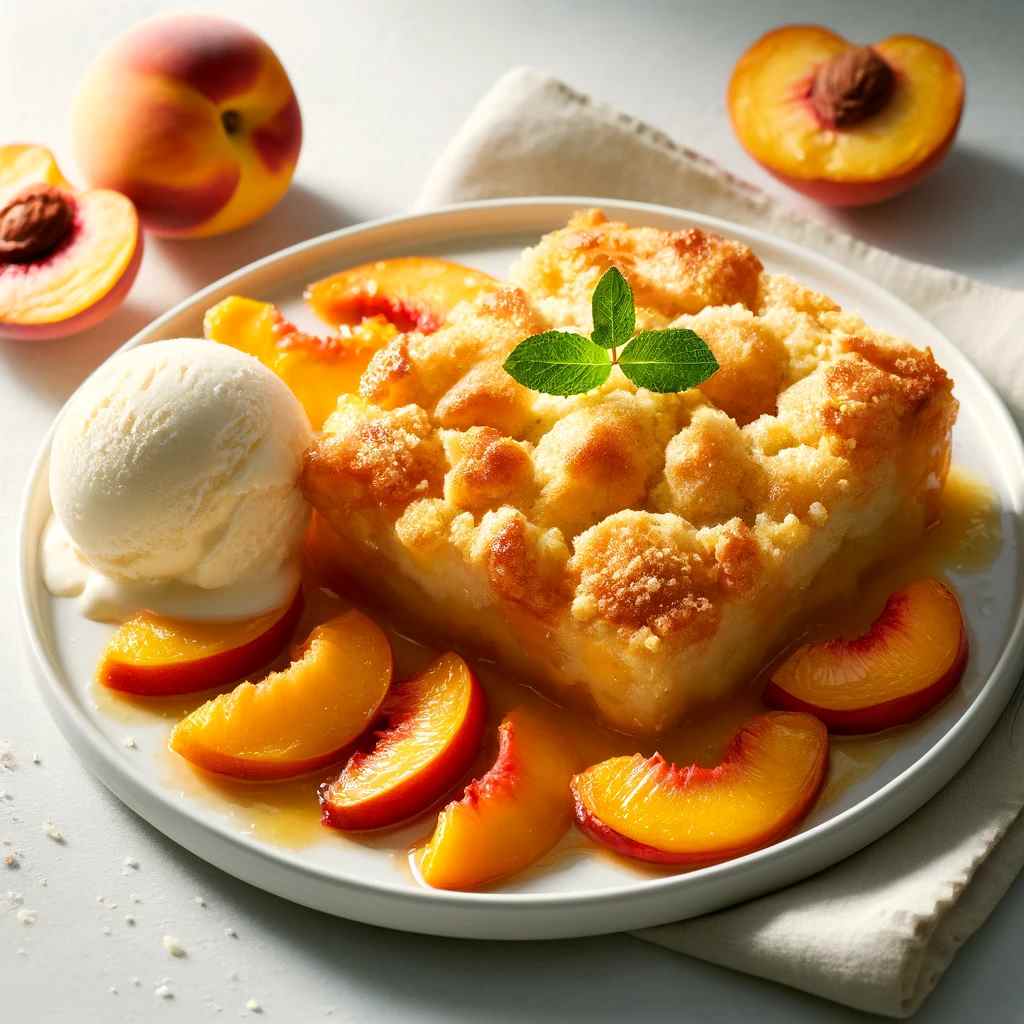 peach cobbler with cake mix