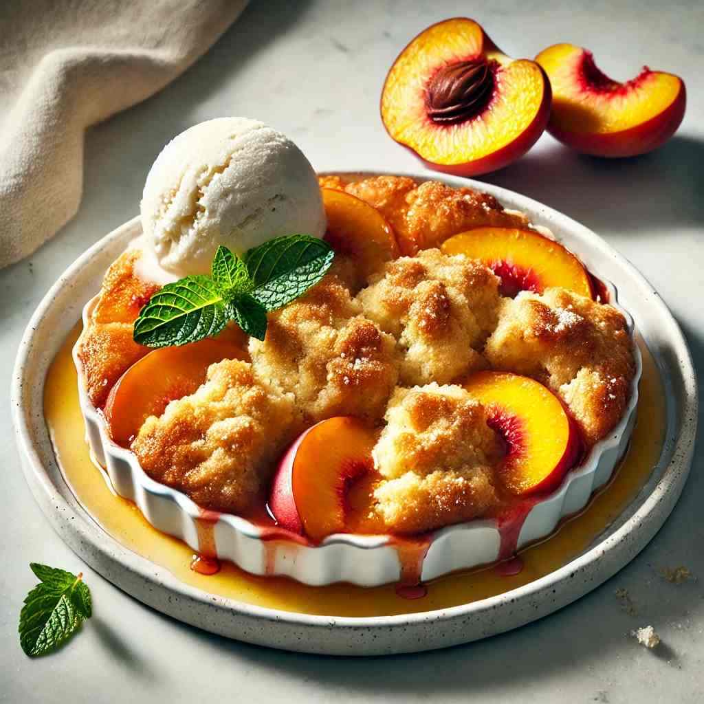 peach cobbler with cake mix