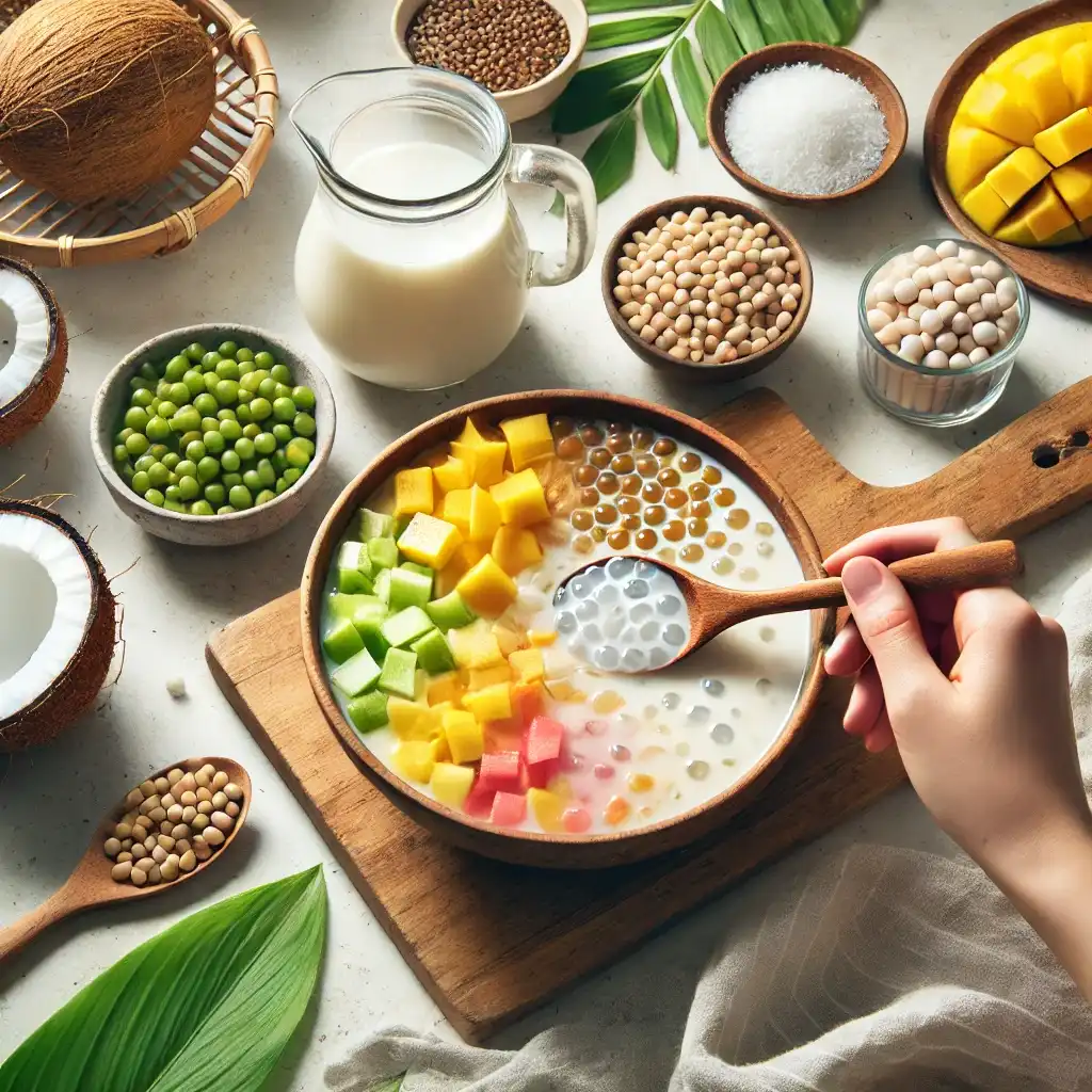 vegan vietnamese sweet soup dessert