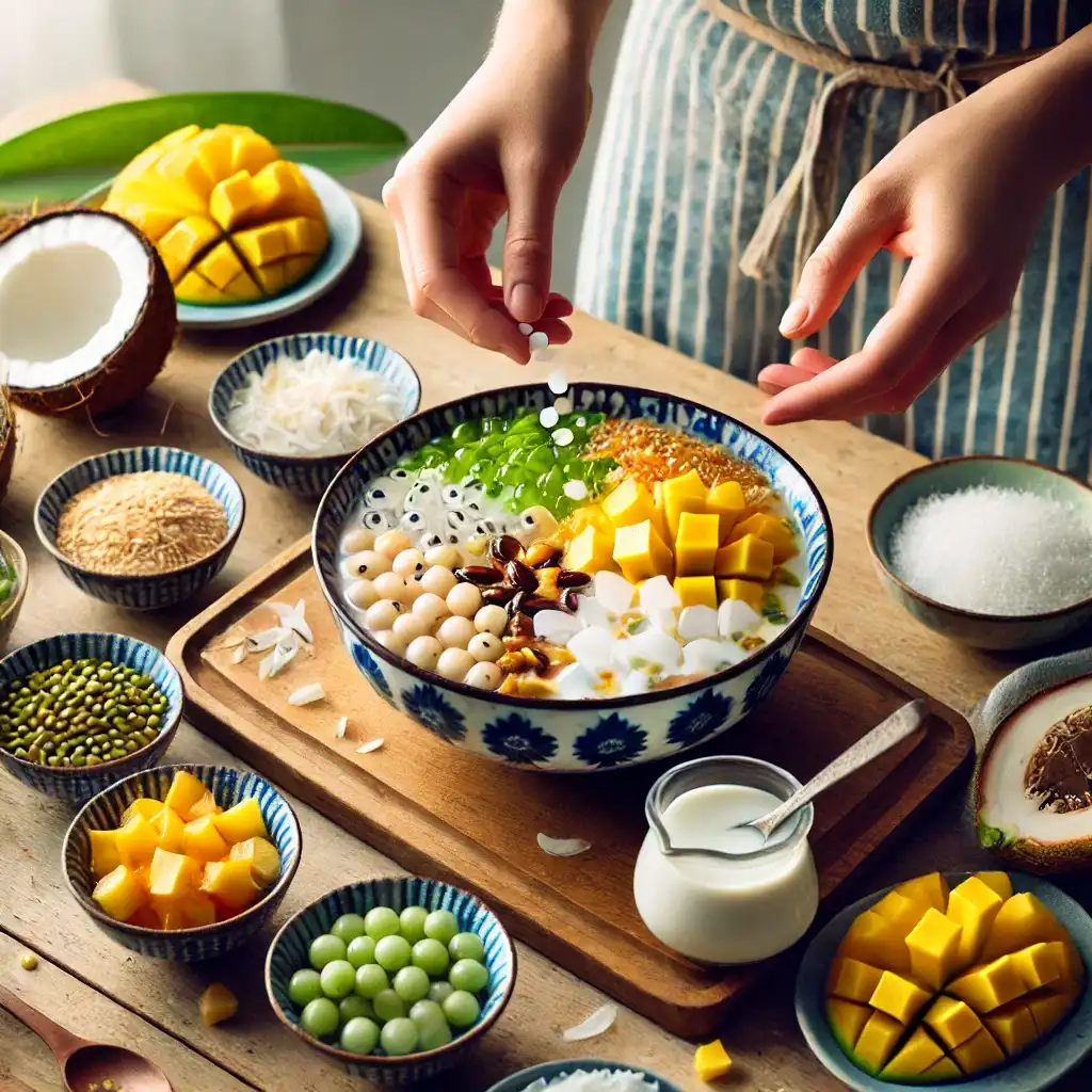 vegan vietnamese sweet soup dessert