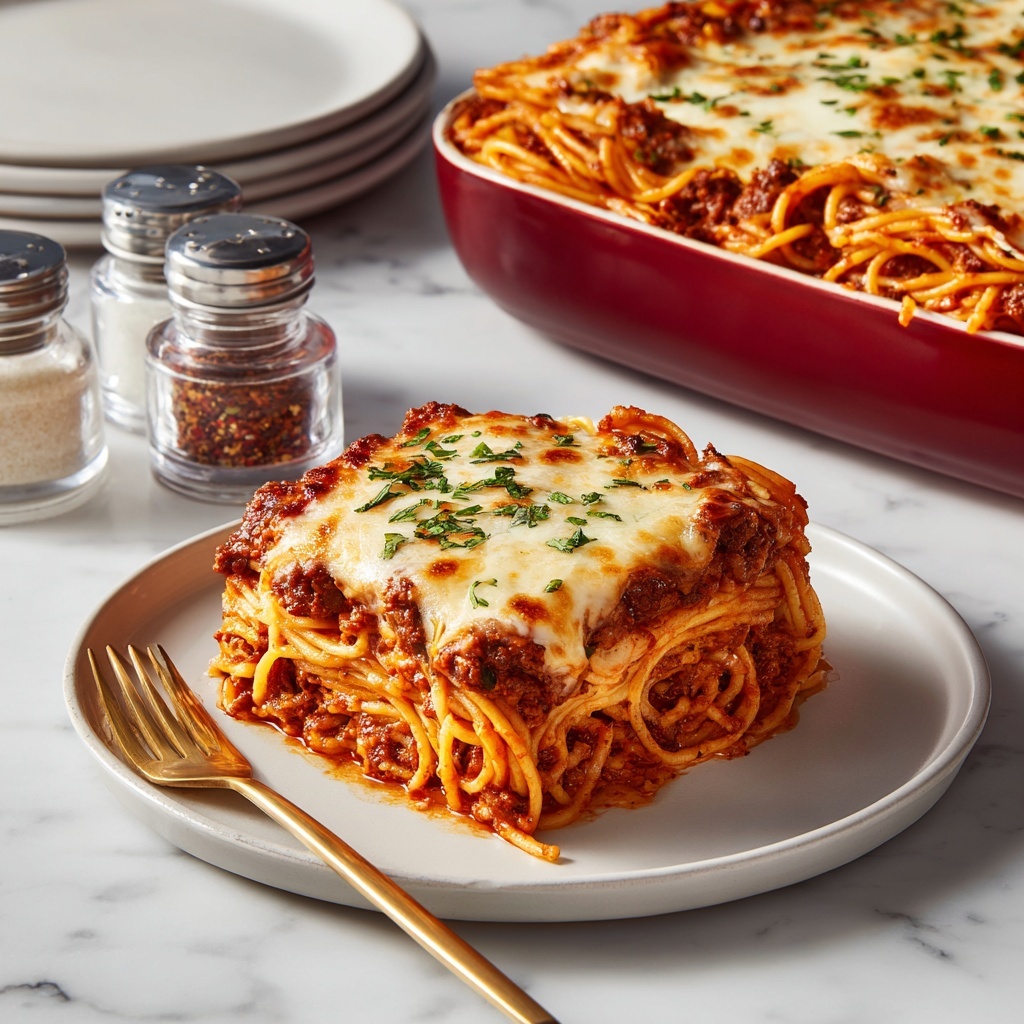 Favorite Baked Spaghetti Recipe - Recipe Image