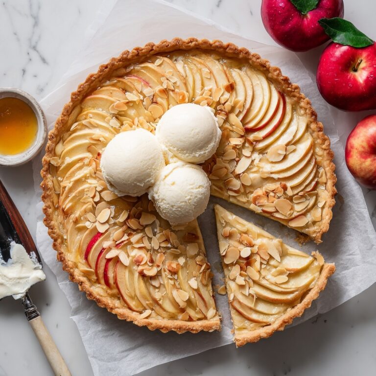 Vegan French Apple Tart with Frangipane Recipe