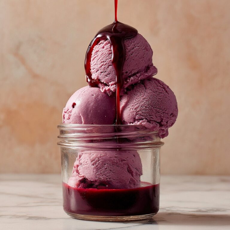 Black Cherry Vegan Ice Cream with Amaretto and Coconut Cream Recipe