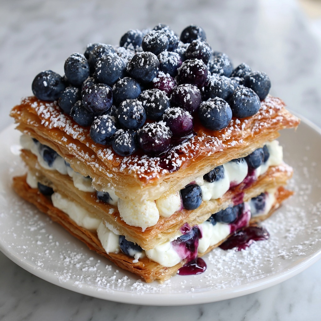 White Chocolate Blueberry Lasagna Recipe - Recipe Image