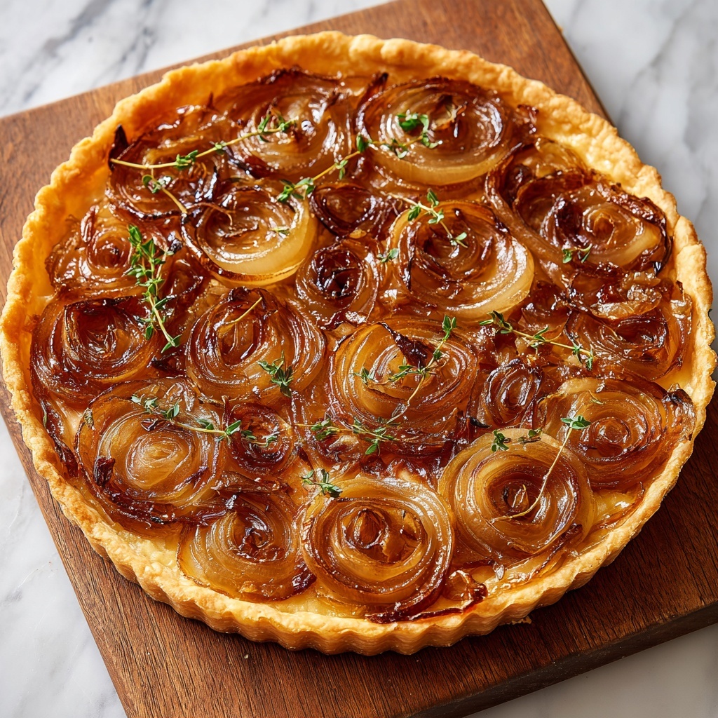 Caramelized Onion Tart with Gruyère and Thyme Recipe - Recipe Image