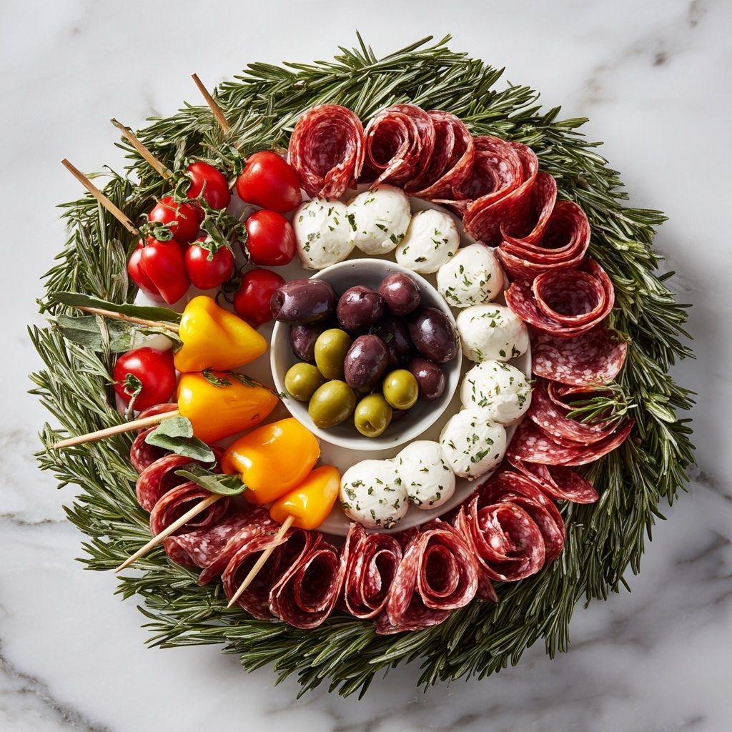 Christmas Antipasto Wreath Recipe - Recipe Image