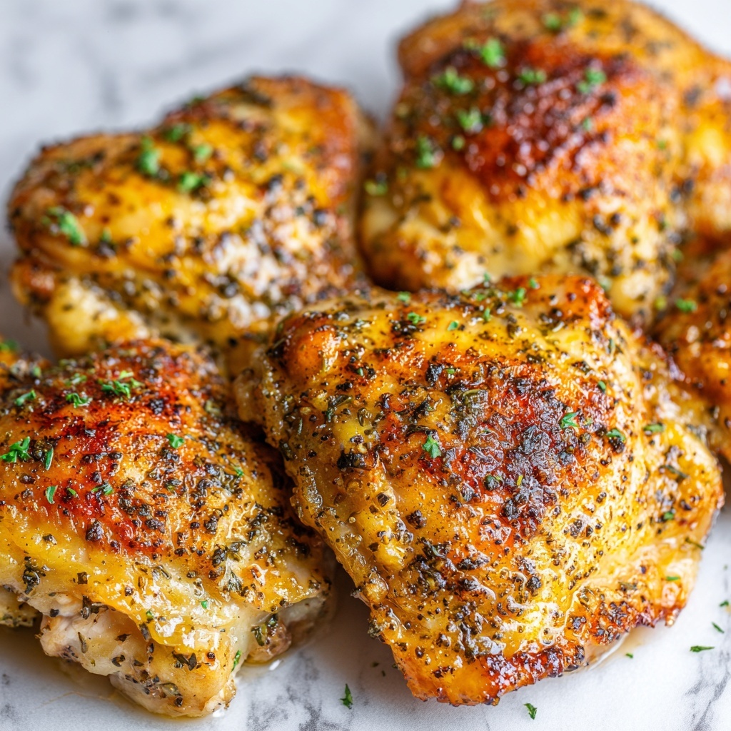 Baked Chicken Thighs with Crispy Skin Recipe - Recipe Image