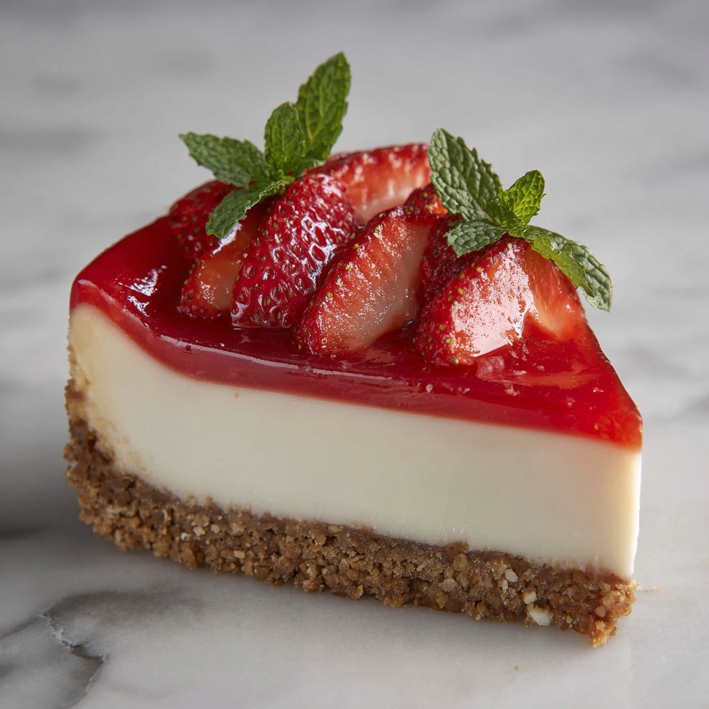 Rhubarb & Strawberry Cheesecake Recipe - Recipe Image