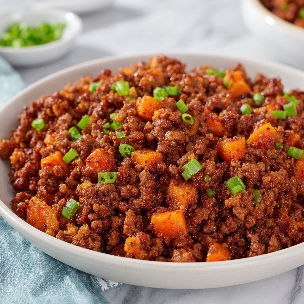 Healthy Chinese Ground Beef & Cabbage Stir Fry Recipe - Recipe Image