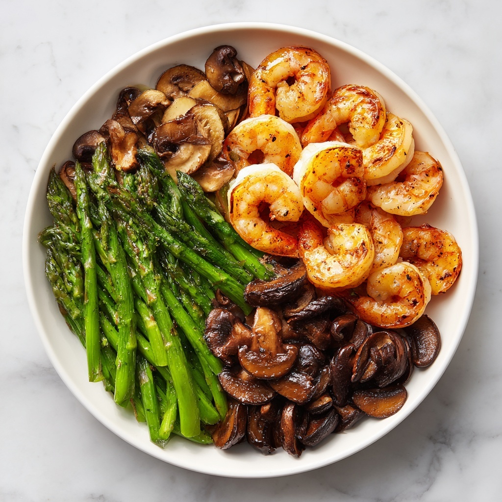 Shrimp and Asparagus Stir-Fry with Mushrooms Recipe - Recipe Image