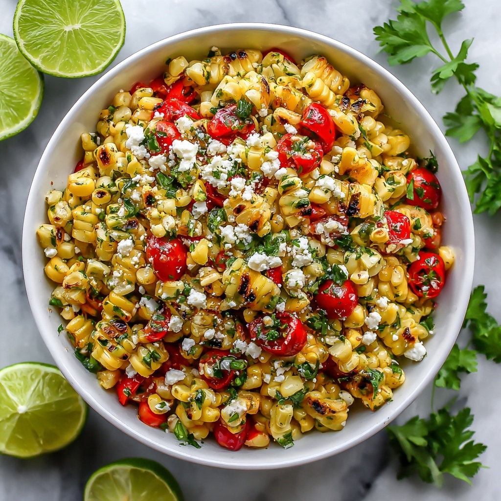 Chili-Lime Grilled Corn Salad Recipe - Recipe Image