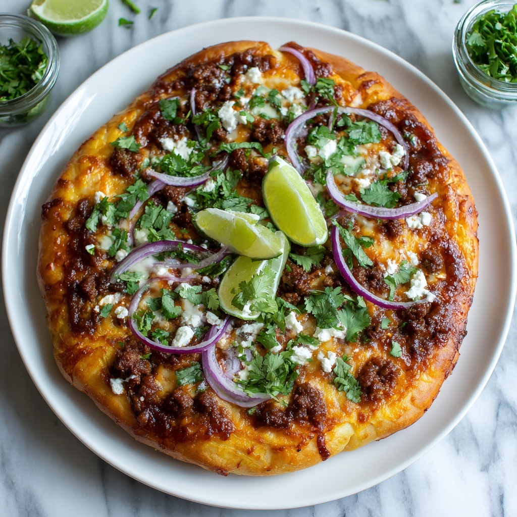 Crispy Oven-Baked Birria Pizza Recipe - Recipe Image