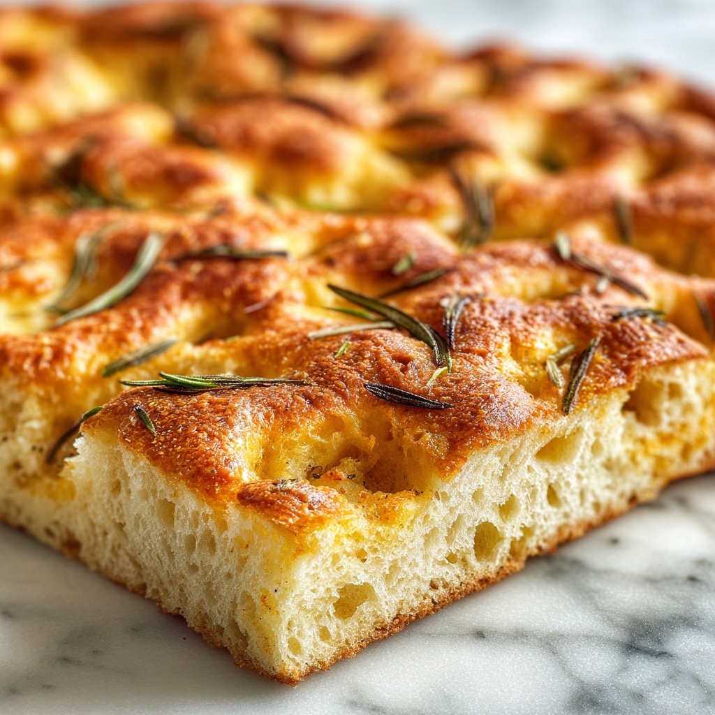 Rustic No Knead Rosemary Garlic Bread Recipe - Recipe Image