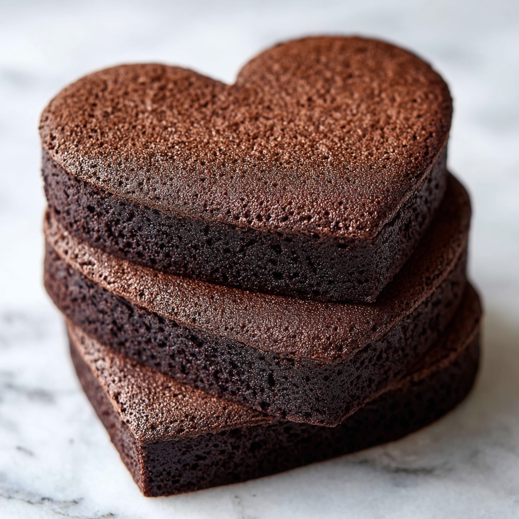 Red Velvet Brownie Hearts Recipe - Recipe Image