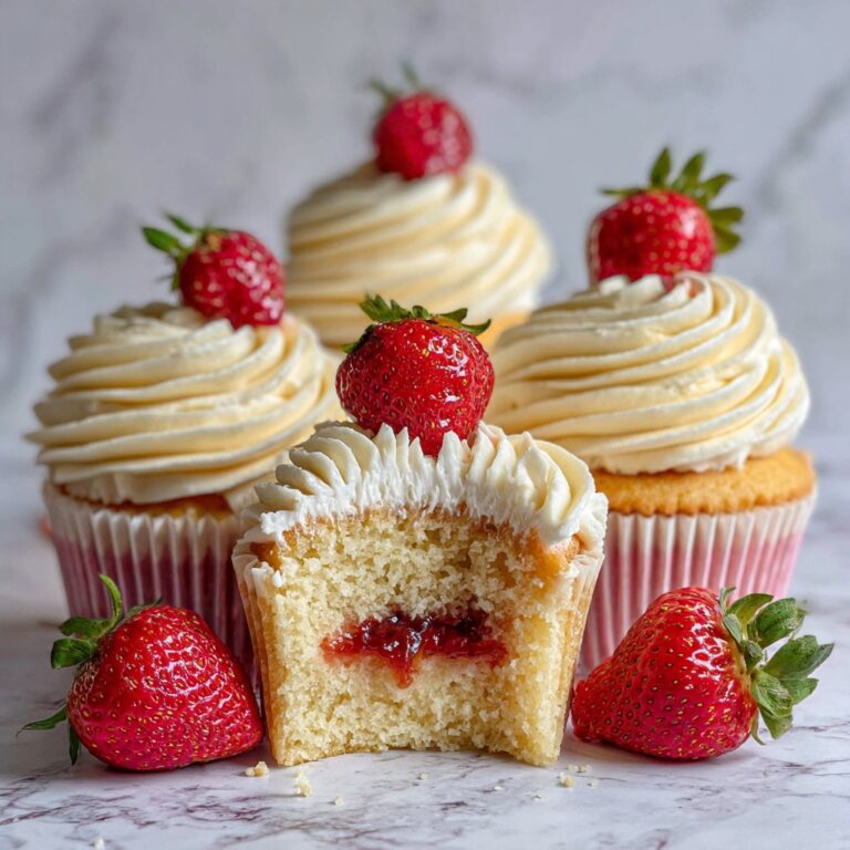 Strawberry Filled Cupcakes Recipe