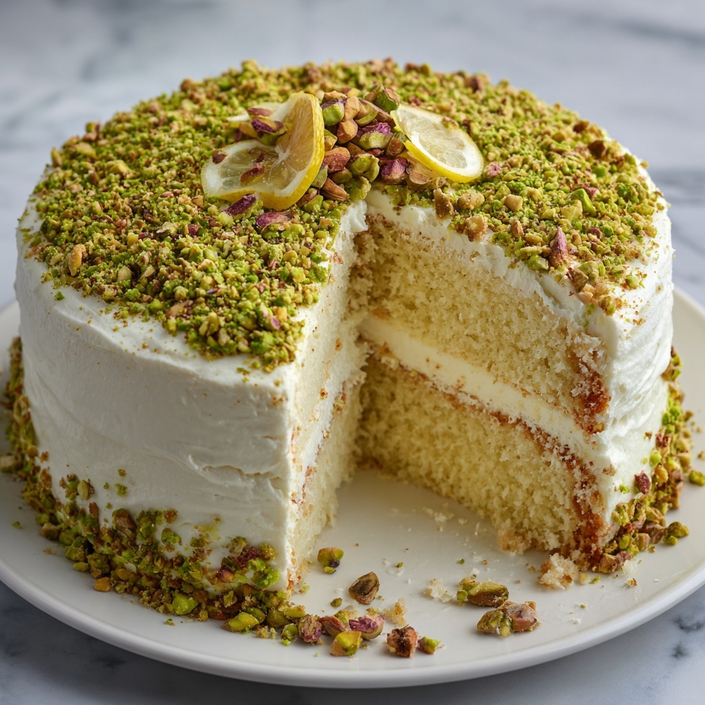 Lemon Pistachio Cake Recipe - Recipe Image