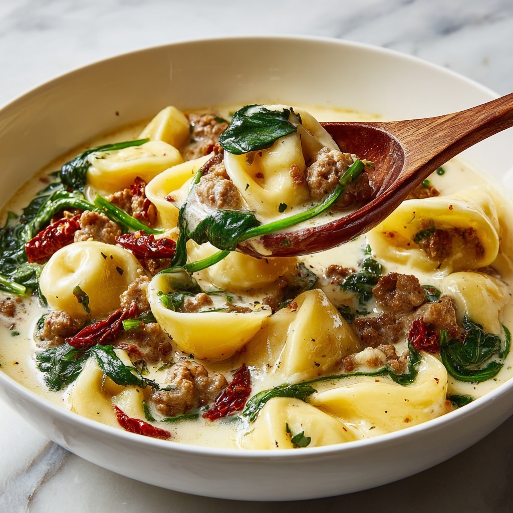 Slow Cooker White Lasagna Soup Recipe - Recipe Image