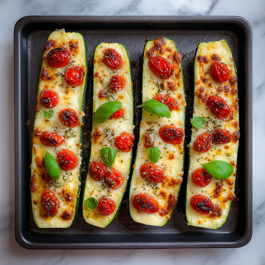 Zucchini Pizza Boats Recipe - Recipe Image