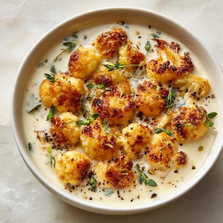 Cheddar Cauliflower and Roasted Garlic Soup Recipe