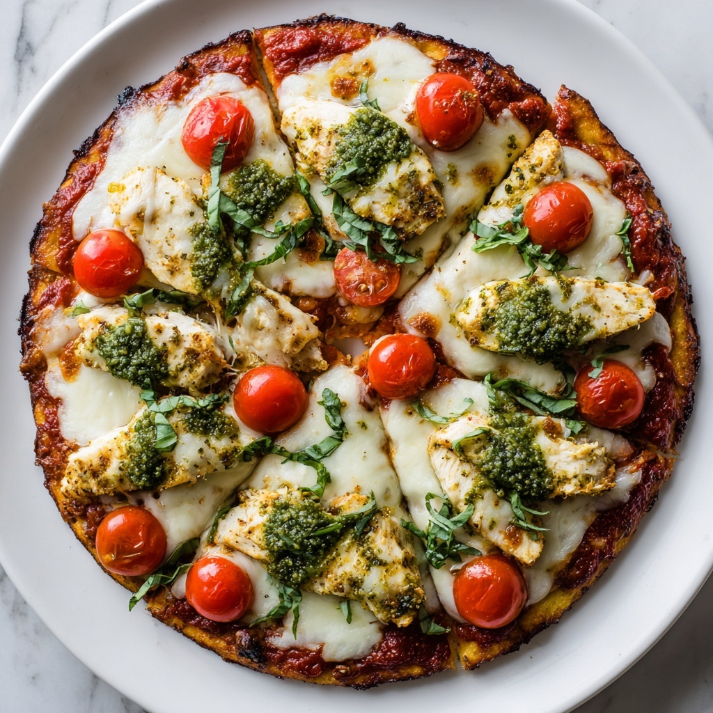 Chicken Pesto Pizza Recipe - Recipe Image