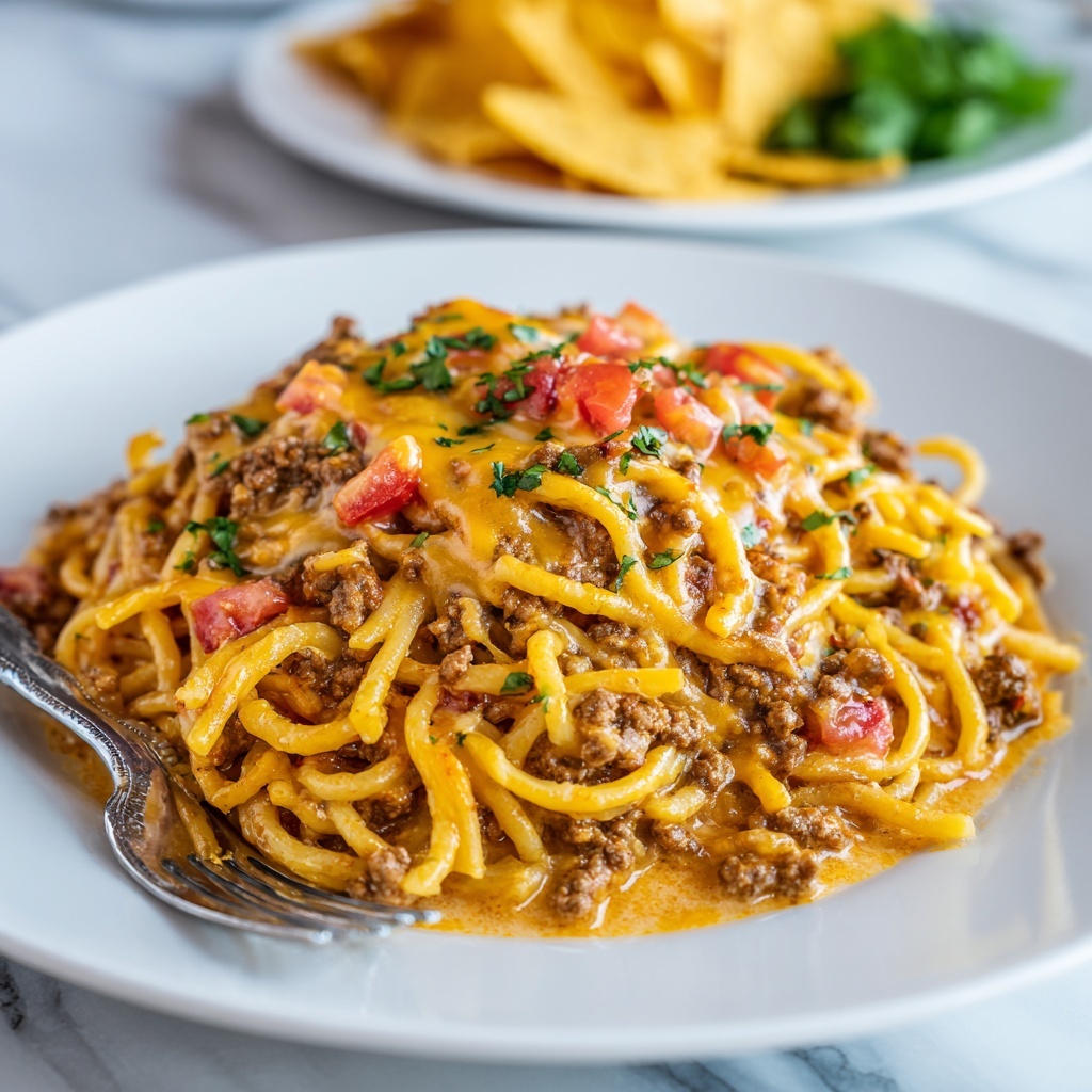 Million Dollar Taco Spaghetti Recipe - Recipe Image