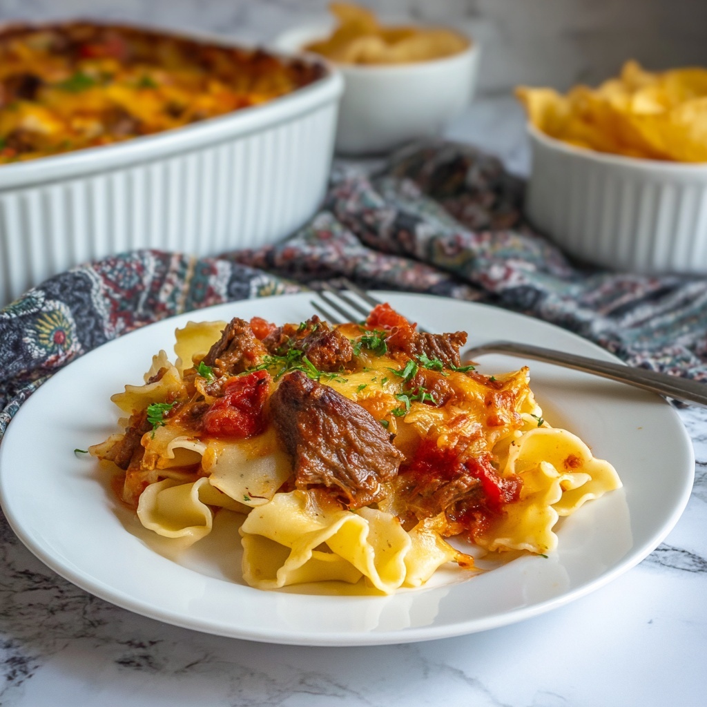 Beef Lombardi Casserole Recipe - Recipe Image