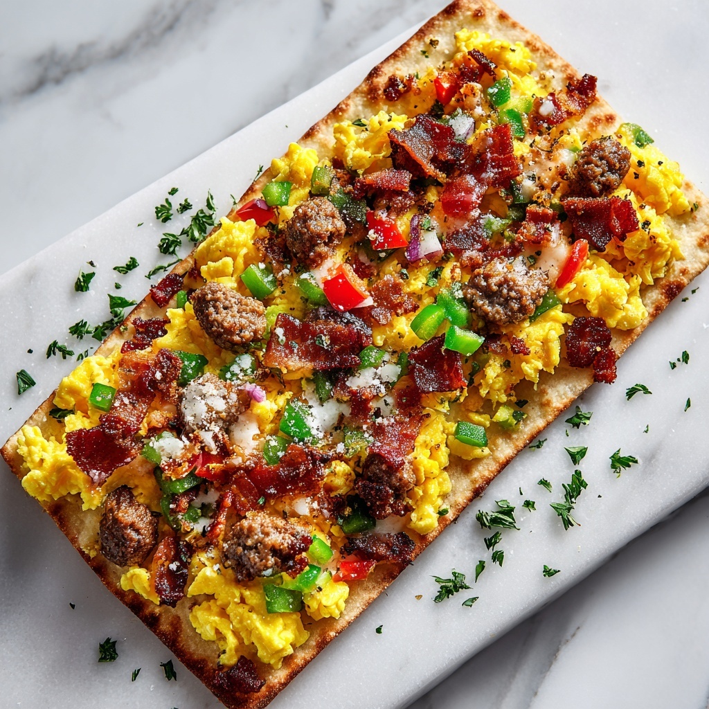 Breakfast Supreme Flatbread Recipe - Recipe Image