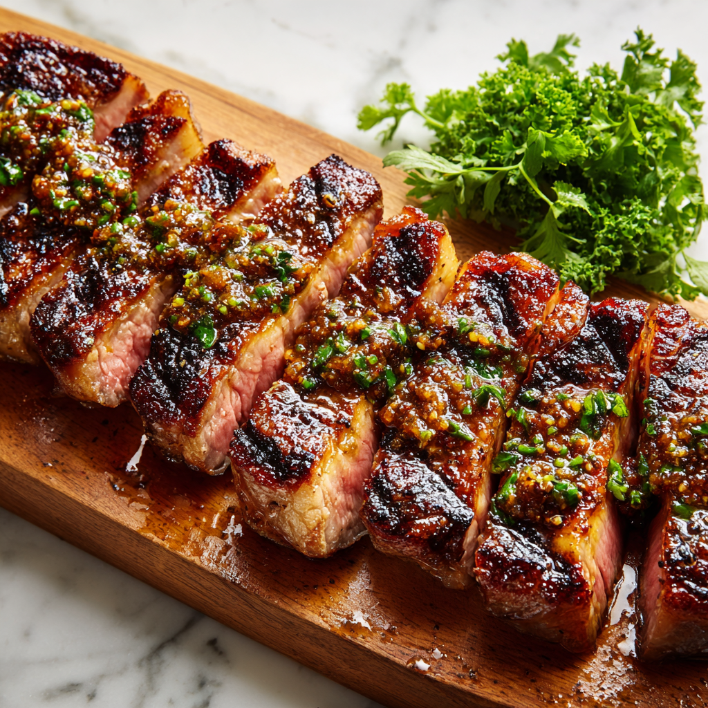 Air Fryer Marinated Ribeye Steaks Recipe - Recipe Image