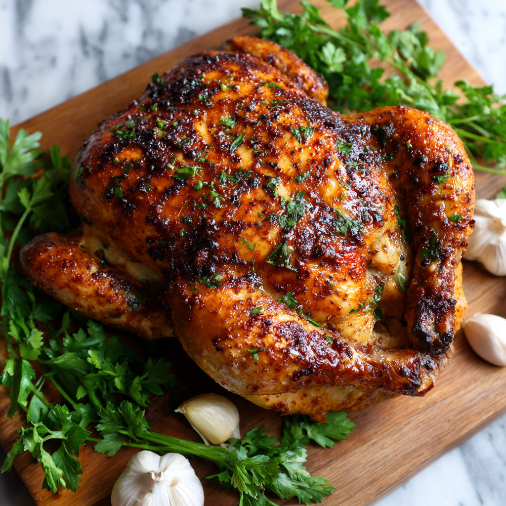 Air Fryer Whole Chicken with Spiced Lime Marinade Recipe - Recipe Image