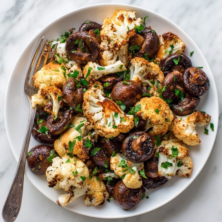 Garlic Cauliflower and Mushrooms Recipe