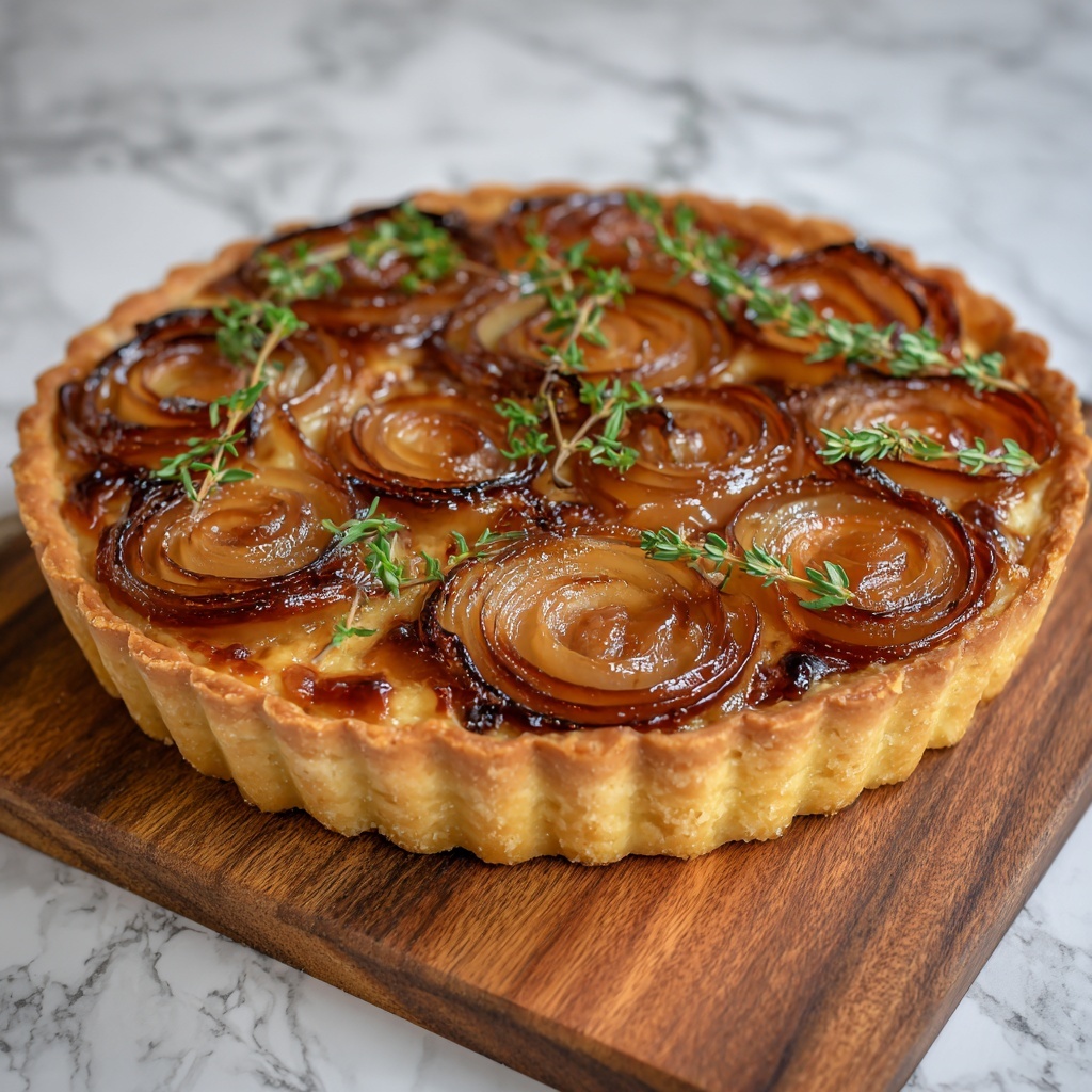 Caramelized Onion Tart with Gruyère and Thyme Recipe - Recipe Image