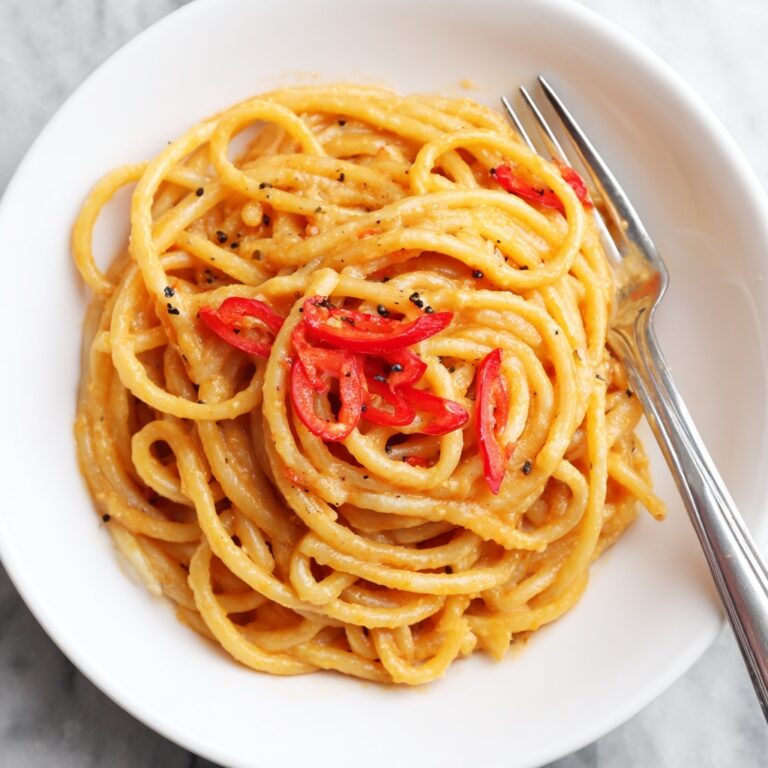 Spicy Gochujang Alfredo Pasta Recipe