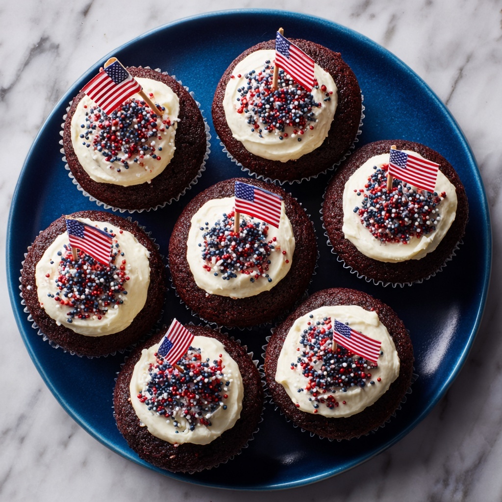 Patriotic Brownie Bombs Recipe - Recipe Image
