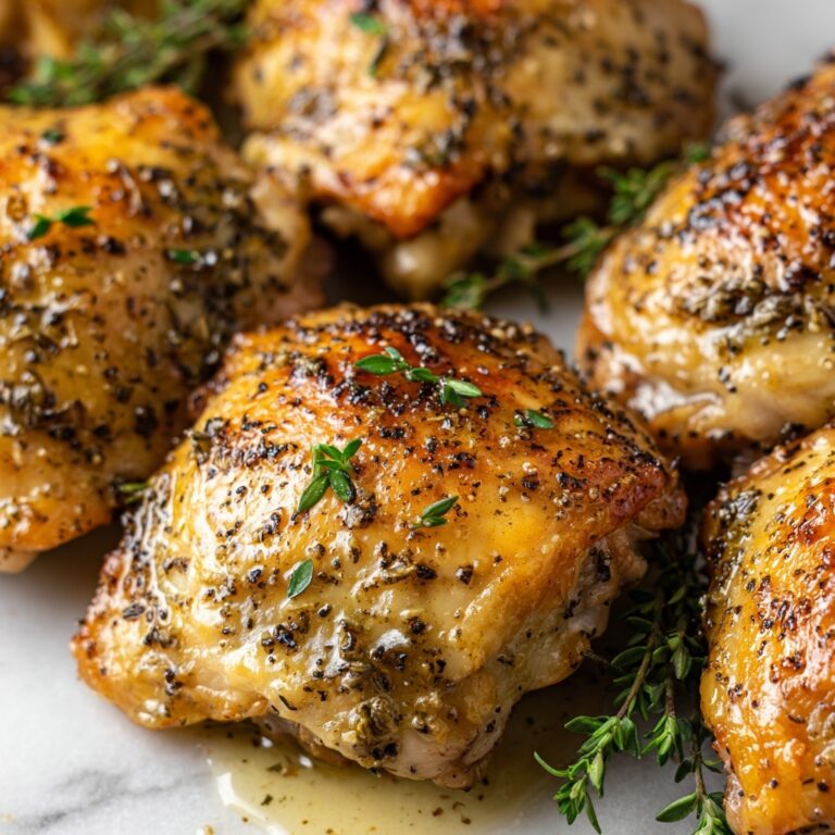 Baked Chicken Thighs with Crispy Skin Recipe