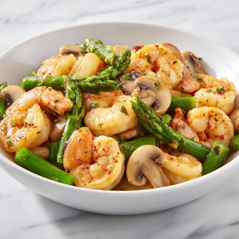 Shrimp and Asparagus Stir-Fry with Mushrooms Recipe
