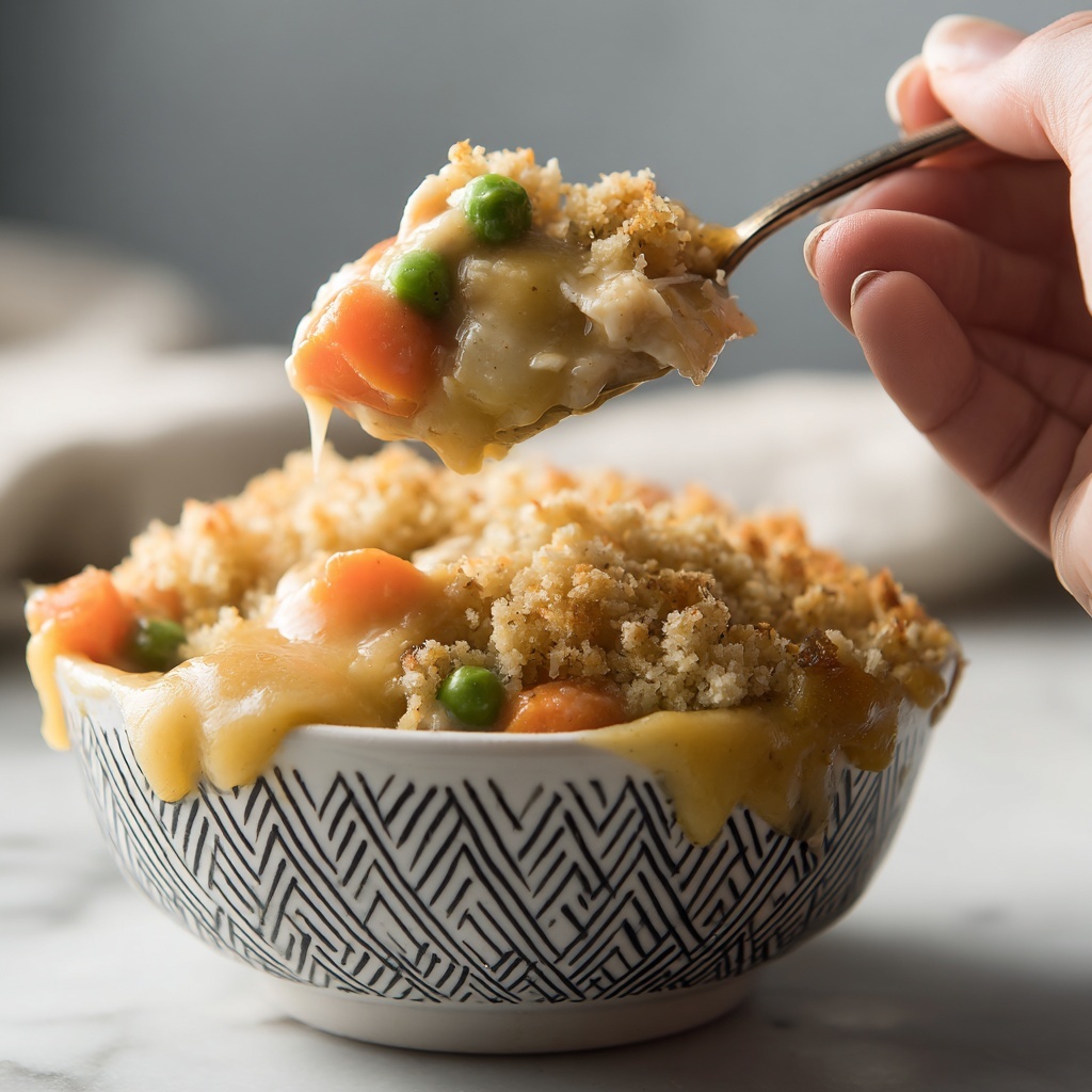 Sweet Potato Chicken Pot Pie Casserole Recipe - Recipe Image