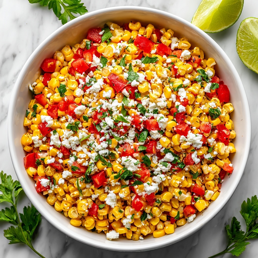 Chili-Lime Grilled Corn Salad Recipe - Recipe Image
