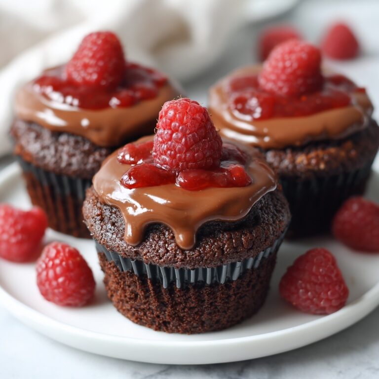 Raspberry Chocolate Lava Cupcakes Recipe