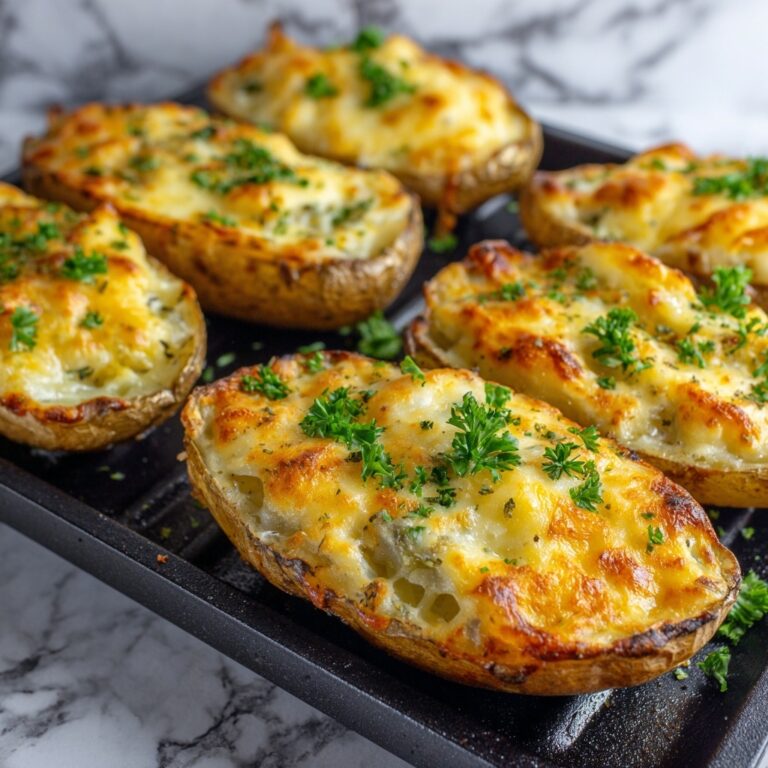 Air Fryer Potato Skins with Cheddar and Bacon Recipe