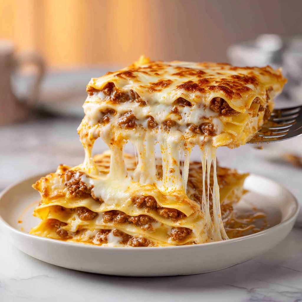 Famous Three-Cheese Lasagna Recipe - Recipe Image