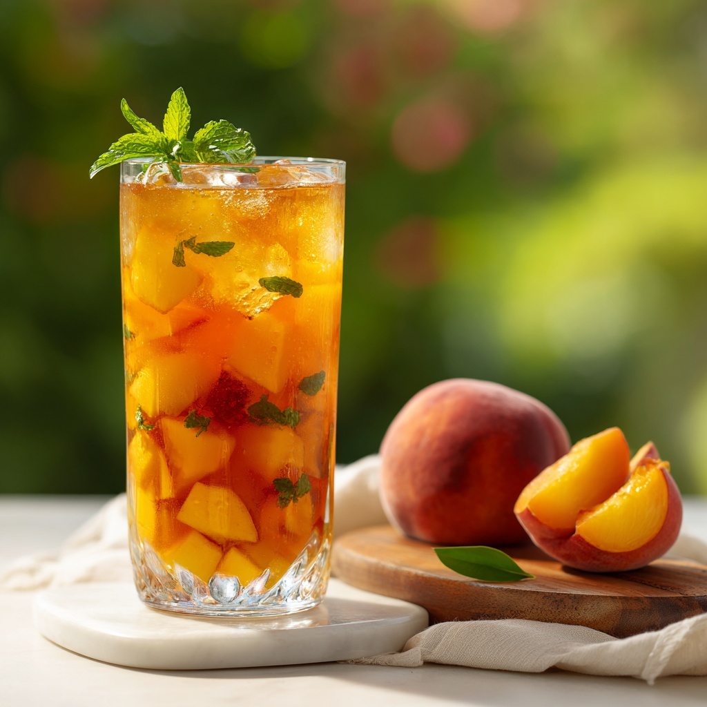 Peach Sweet Tea Recipe - Recipe Image