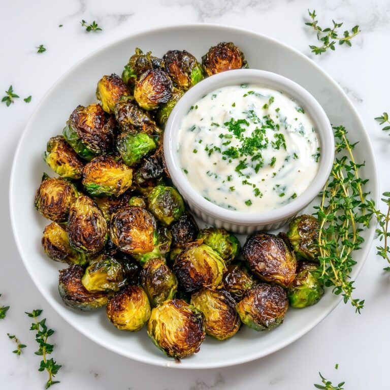 Crispy Brussels Sprouts With Dijon Aioli Recipe