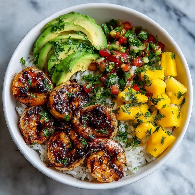 Chipotle Shrimp Avocado and Mango Rice Bowls Recipe