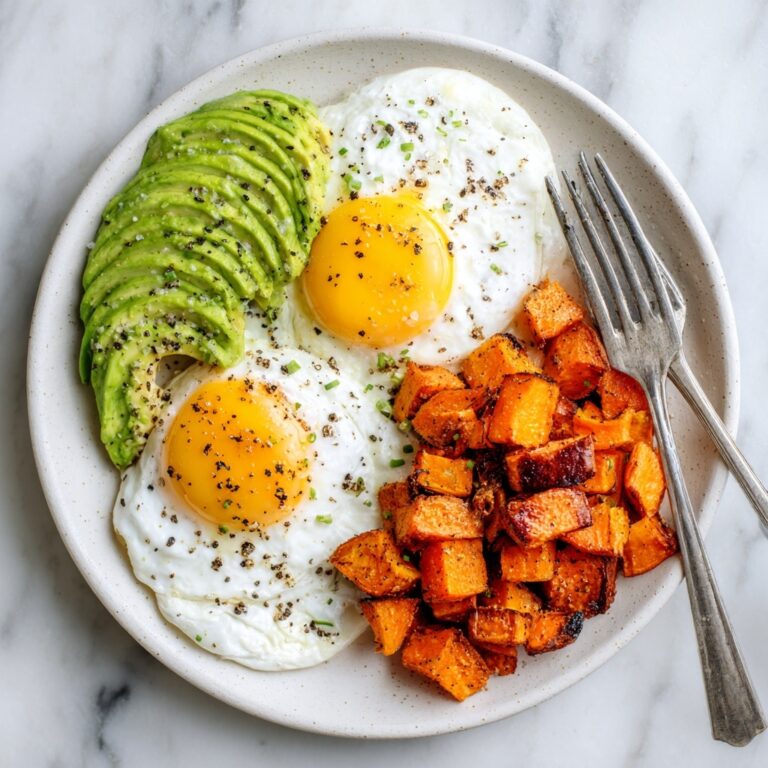 Soft Scramble and Roasted Sweet Potato Plate Recipe