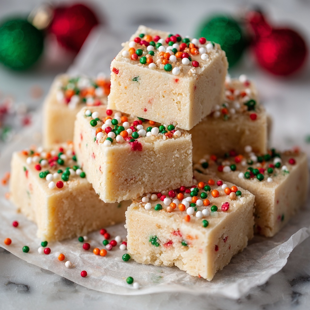Christmas Shortbread Sugar Cookie Bites Recipe - Recipe Image