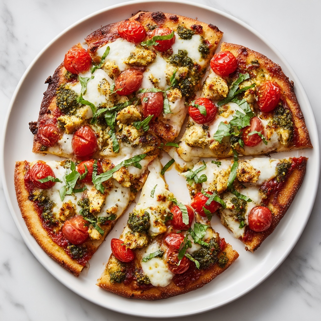 Chicken Pesto Pizza Recipe - Recipe Image