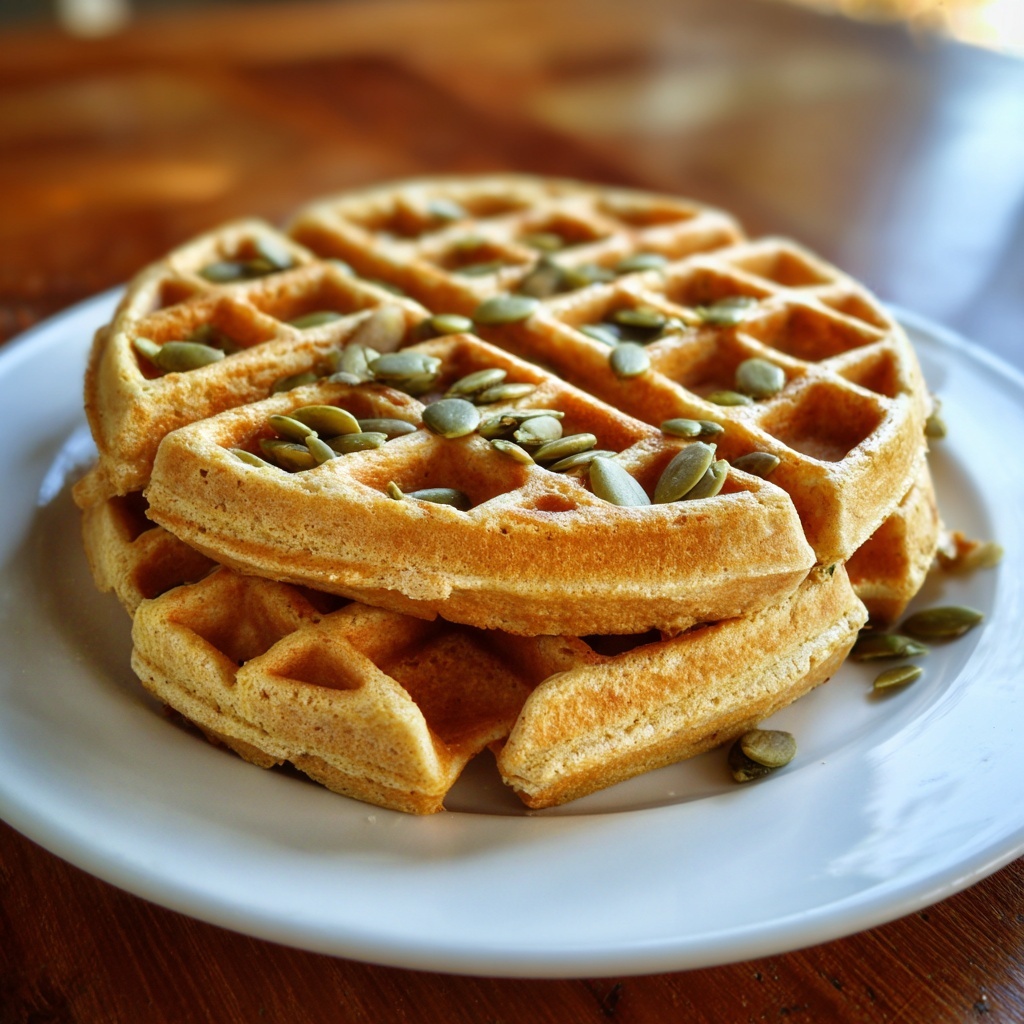 Pumpkin Waffles Recipe - Recipe Image
